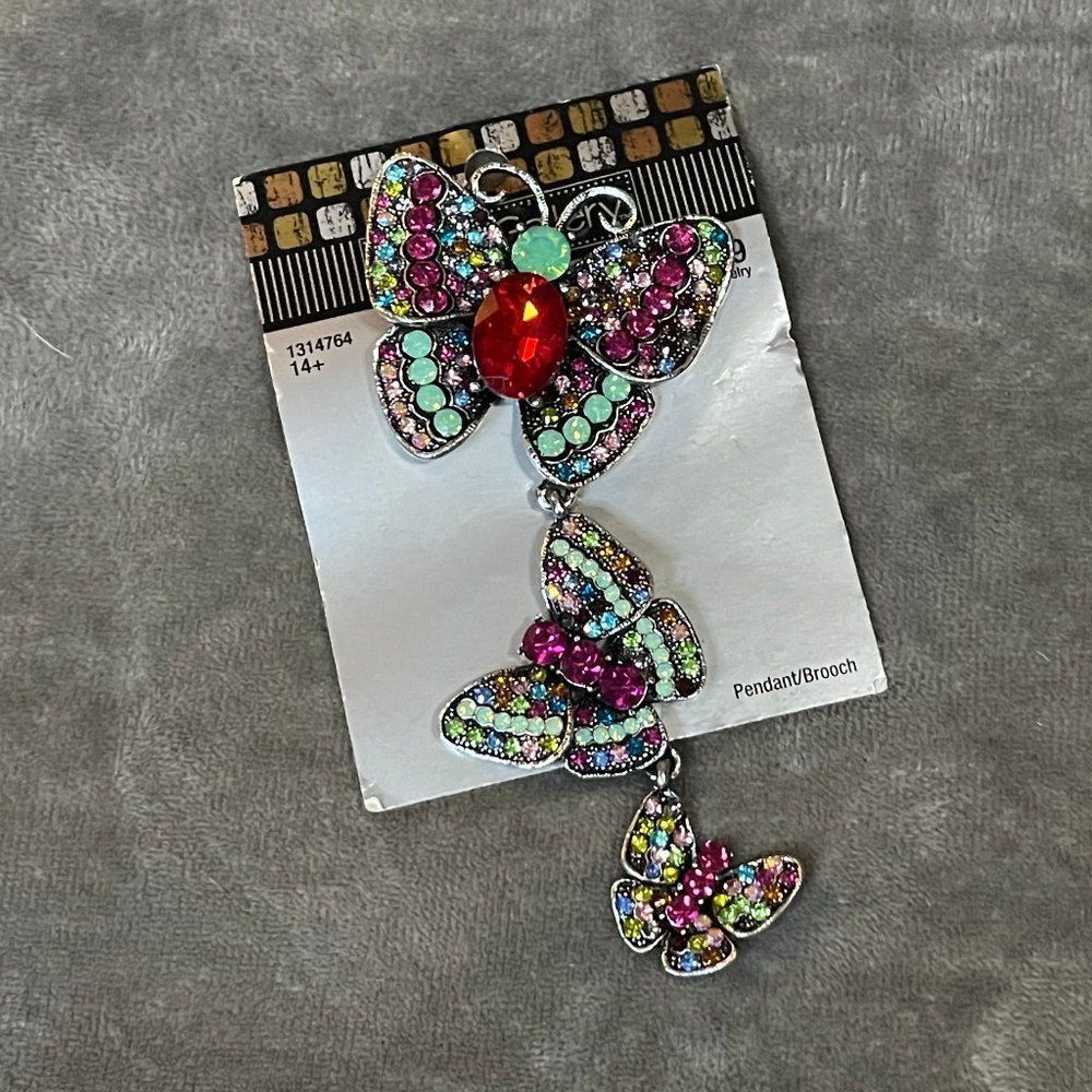 Colorful Butterfly Brooch - Picture 4 of 4